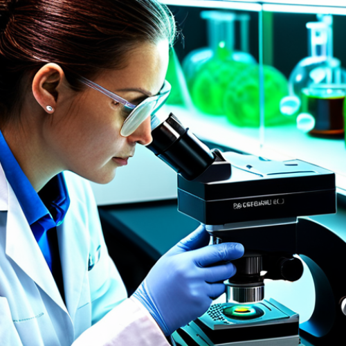 **

"A scientist in a lab coat examining a glowing, complex organoid under a microscope. The background is a high-tech laboratory with various equipment and researchers. Focus on the wonder and potential of scientific discovery. Professional lighting, detailed textures, scientific illustration, safe for work, appropriate content, fully clothed, professional."

**