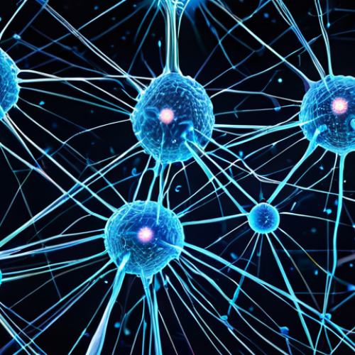 Immune System Communication**

"A complex network of glowing cells interconnected by lines of light representing cytokines, illustrating communication within the immune system. Background is a stylized representation of the human body. The scene is vibrant and informative, with a focus on scientific accuracy and clarity. Safe for work, appropriate content, fully clothed (cells are not people), professional, digital illustration, perfect anatomy, natural proportions, high quality."

**