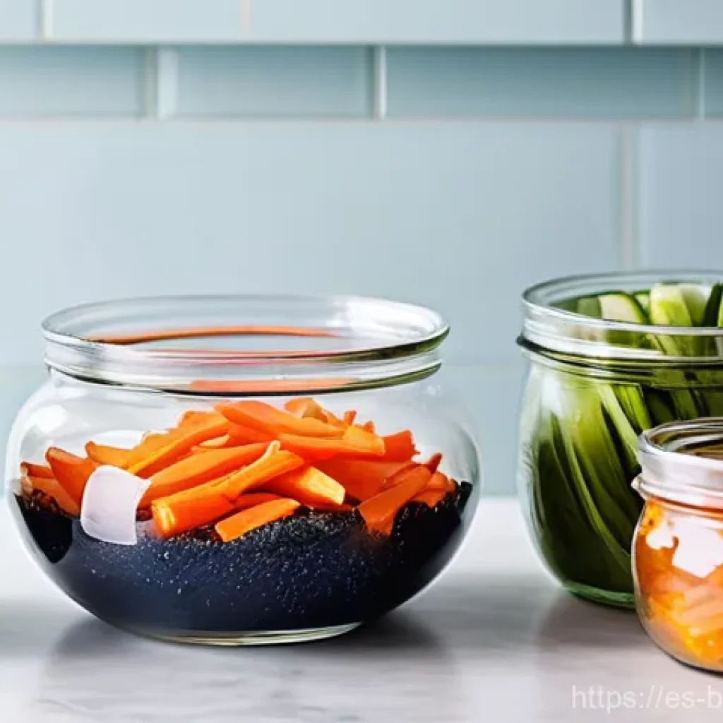 발효 공정 - **Prompt 1: "A clean, well-lit kitchen counter where a person, wearing a simple, modest apron over t...