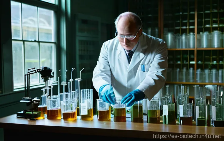 세포 배양 - **Prompt for Early Cell Culture Discovery:**
    "A meticulously detailed, warm-toned photograph cap...