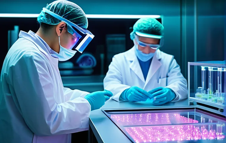 세포 배양 - **Prompt for Early Cell Culture Discovery:**
    "A meticulously detailed, warm-toned photograph cap...