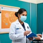 Home 20 바이오시밀러 - A vibrant Latin American urban hospital pharmacy setting, showcasing diverse healthcare professional...